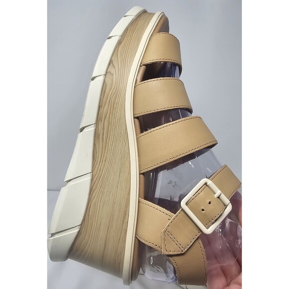 Sorel Joanie III Ankle Strap Sandals Sandals Platform Multi-Strap Tan 10 Chunky - Picture 4 of 14